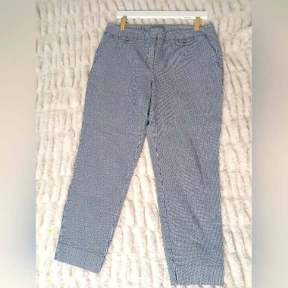 Anne Klein Blue and White Chinos - Picture 2 of 7